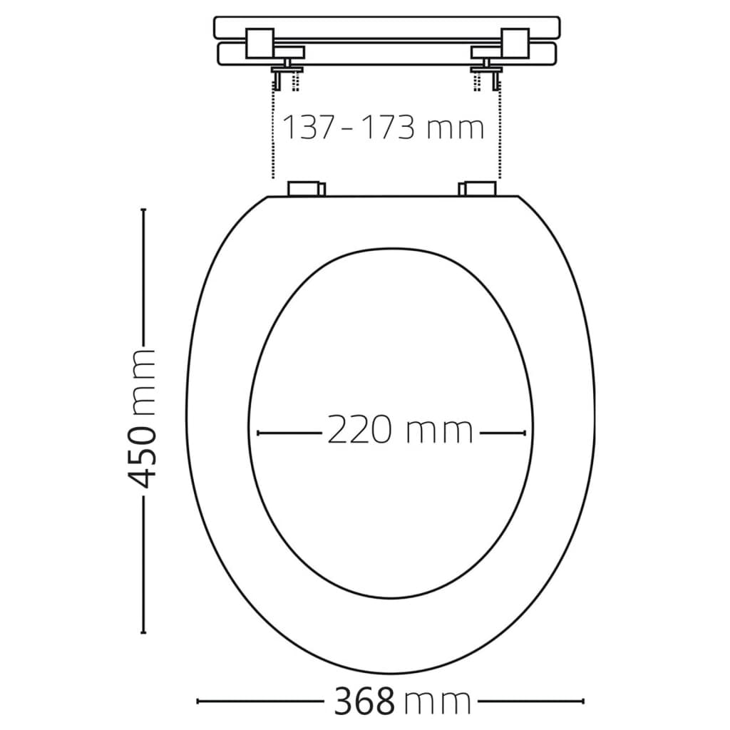 RIDDER Tavoletta WC Premium a Chiusura Rallentata Bianco A0070700