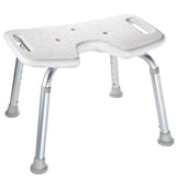 RIDDER Sgabello da Bagno Pieghevole 150 kg Bianco A0050501