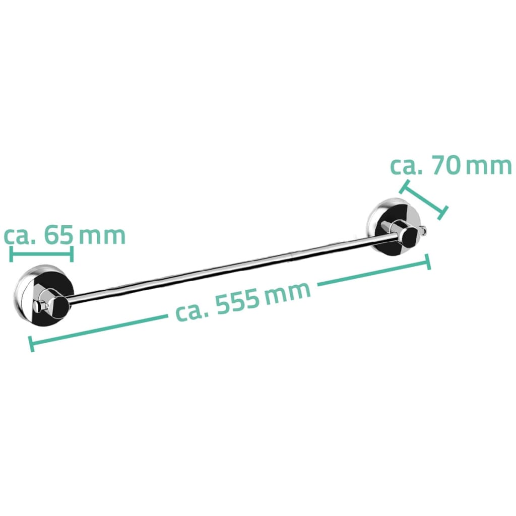 RIDDER Portasciugamano 55-5x7x6-5 cm Cromato 12120000