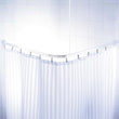 RIDDER Binario Doccia Scorrevole Universale Bianco 160x70 cm