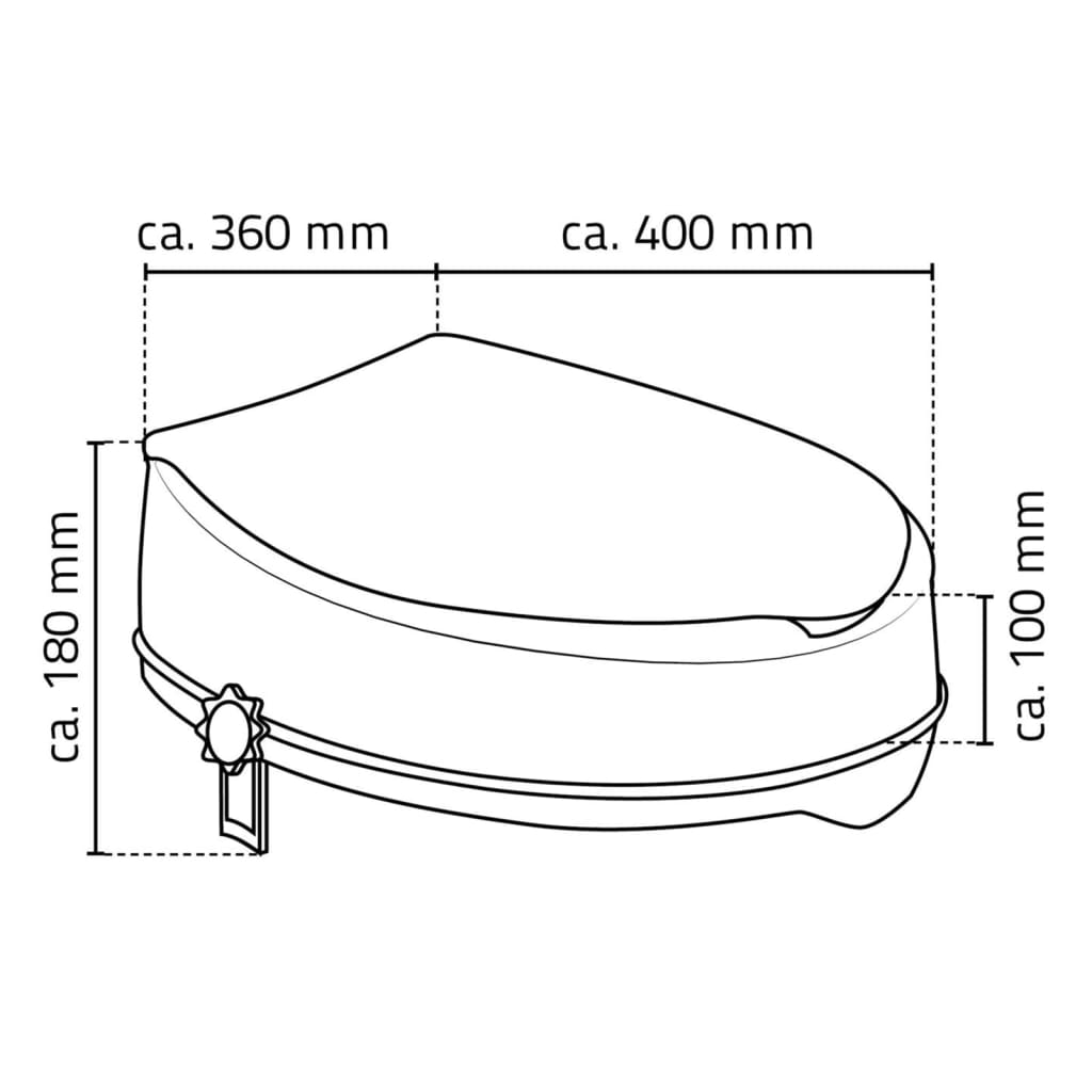 RIDDER Tavoletta per WC con Coperchio Bianco 150 kg A0071001