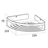 Tiger Mensola da Bagno Angolare Caddy Argento Grande 1400630946