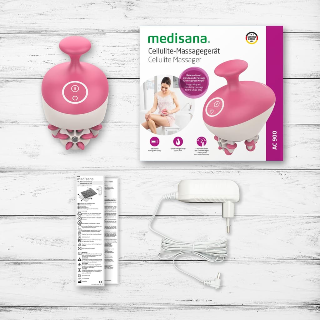 Medisana Massaggiatore Anticellulite AC 900 Rosa e Bianco