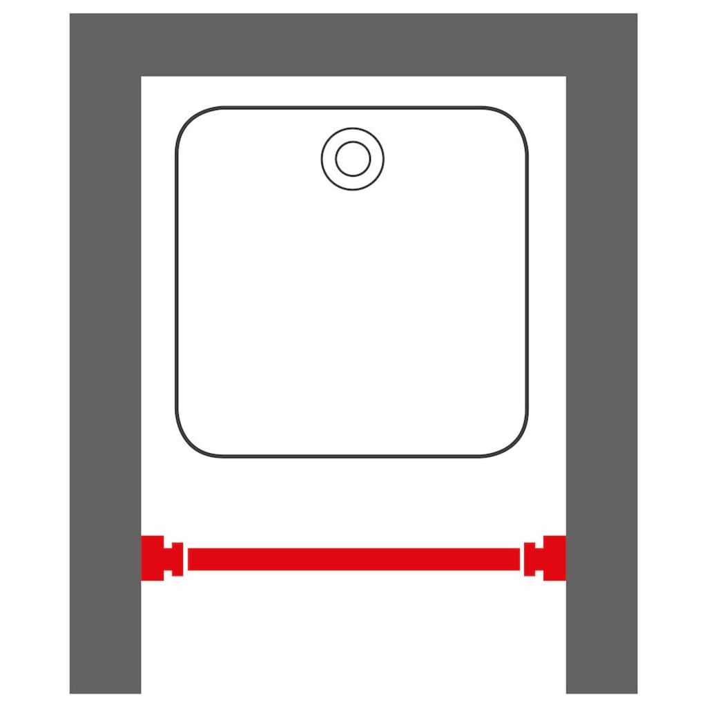 Sealskin Asta Telescopica per Tenda da Doccia 80-130 cm Cromata