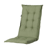 Madison Cuscino Sedia con Schienale Alto Basic 123x50 cm Verde