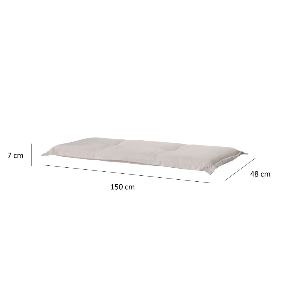 Madison Cuscino per Panche Panama 150x48 cm Beige Chiaro