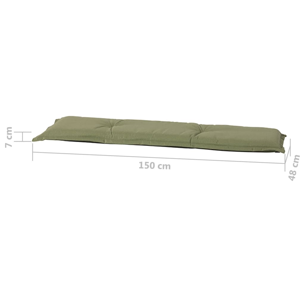 Madison Cuscino per Panche Panama 150x48 cm Verde Salvia