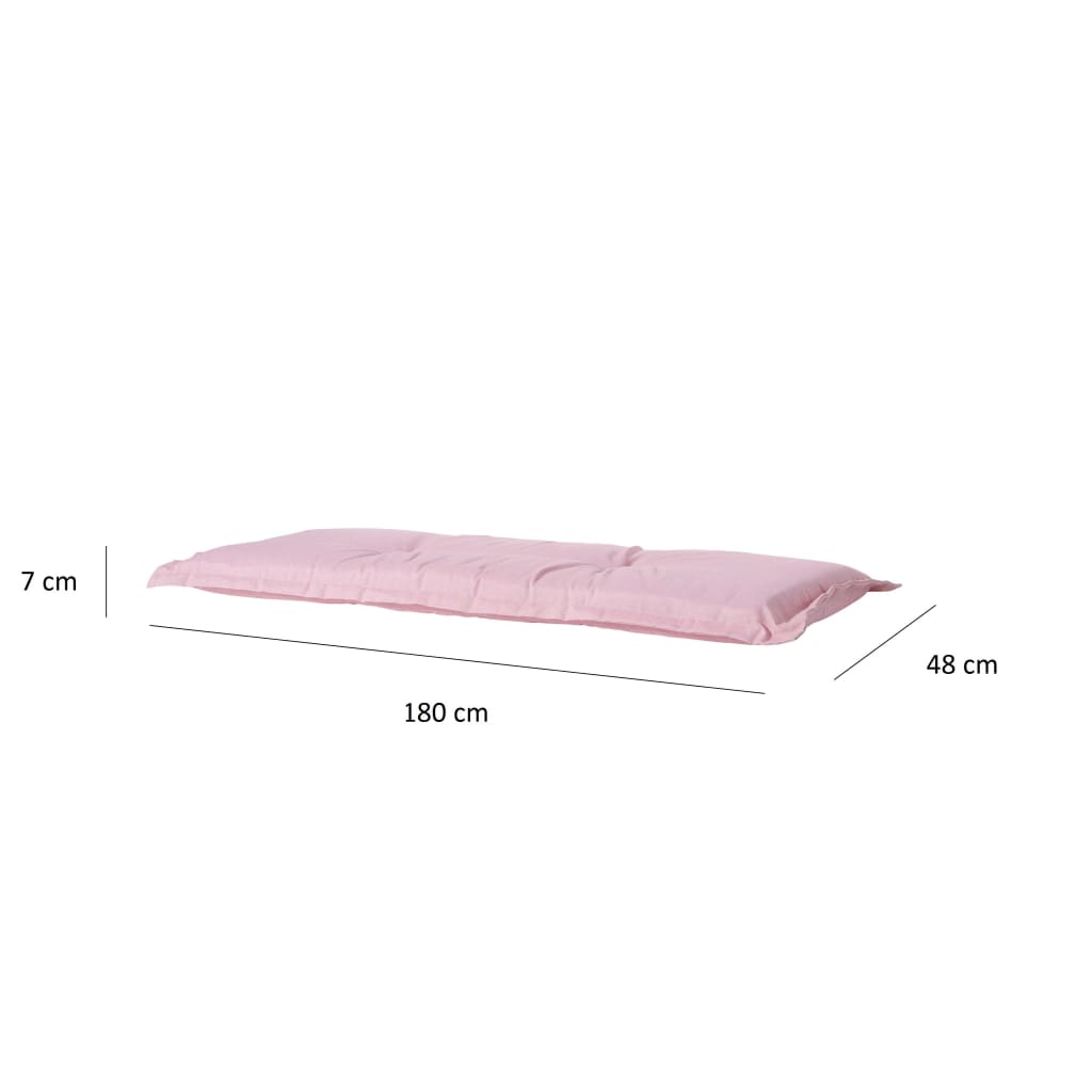 Madison Cuscino per Panche Panama 180x48 cm Rosa Tenue