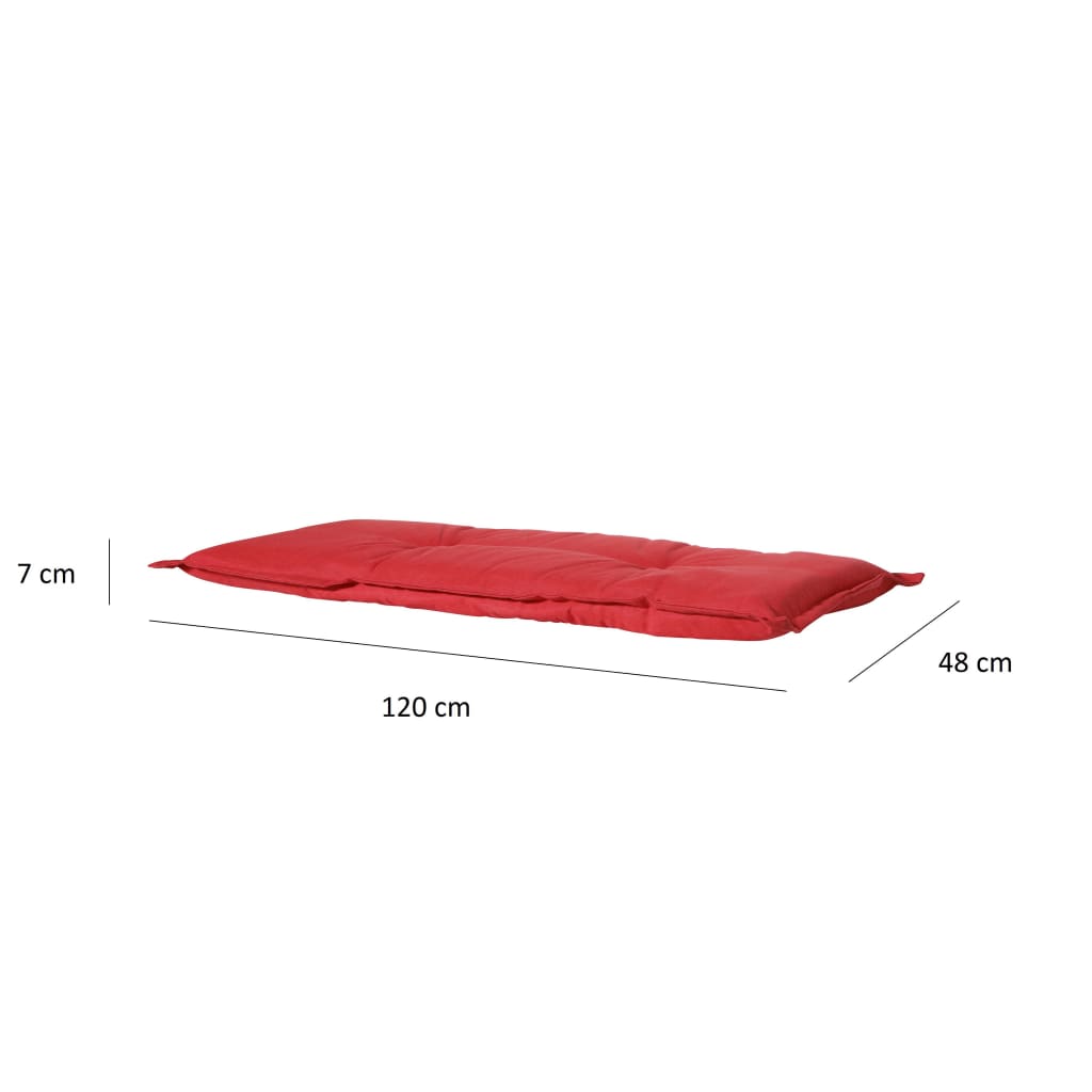 Madison Cuscino per Panca Panama 120x48 cm Rosso Mattone