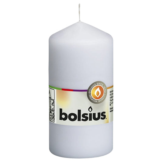 Bolsius Candele Moccoli 10 pz 120x58 mm Bianche