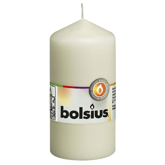 Bolsius Candele Moccoli 10 pz 120x58 mm Avorio