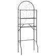 Scaffale da Bagno Nero 60x33x174 cm