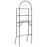 Scaffale da Bagno Nero 60x33x174 cm