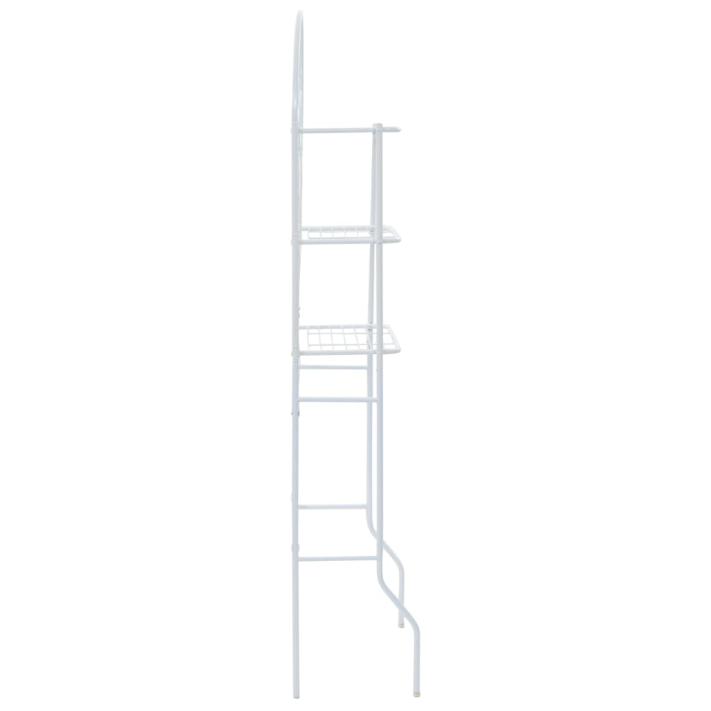 Scaffale da Bagno Bianco 60x33x174 cm