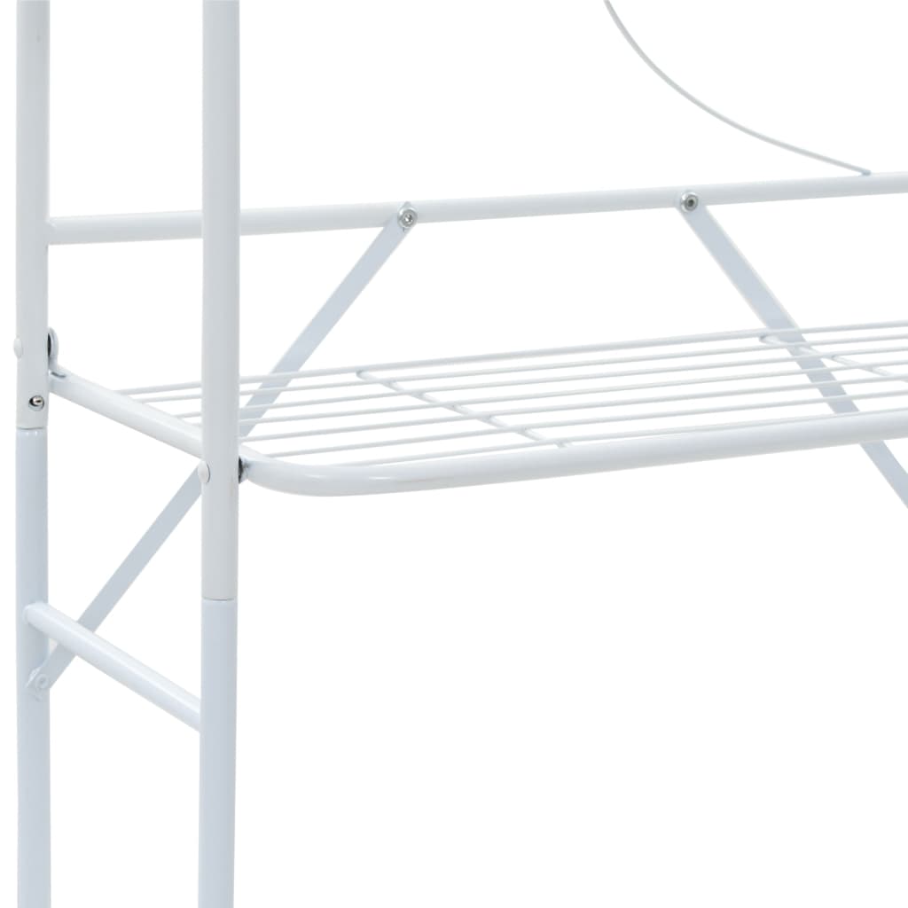 Scaffale da Bagno Bianco 60x33x174 cm