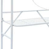 Scaffale da Bagno Bianco 60x33x174 cm