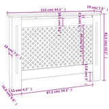 Copertura per Radiatore Bianca 112x19x81-5 cm in MDF