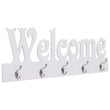 Appendiabiti a Muro WELCOME Bianco 74x29-5 cm