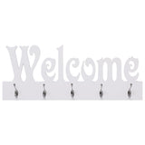 Appendiabiti a Muro WELCOME Bianco 74x29-5 cm