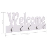 Appendiabiti a Muro WELCOME Bianco 74x29-5 cm