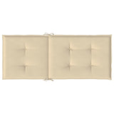 vidaXL Cuscini per Sedie 4 pz Beige 120x50x3 cm in Tessuto