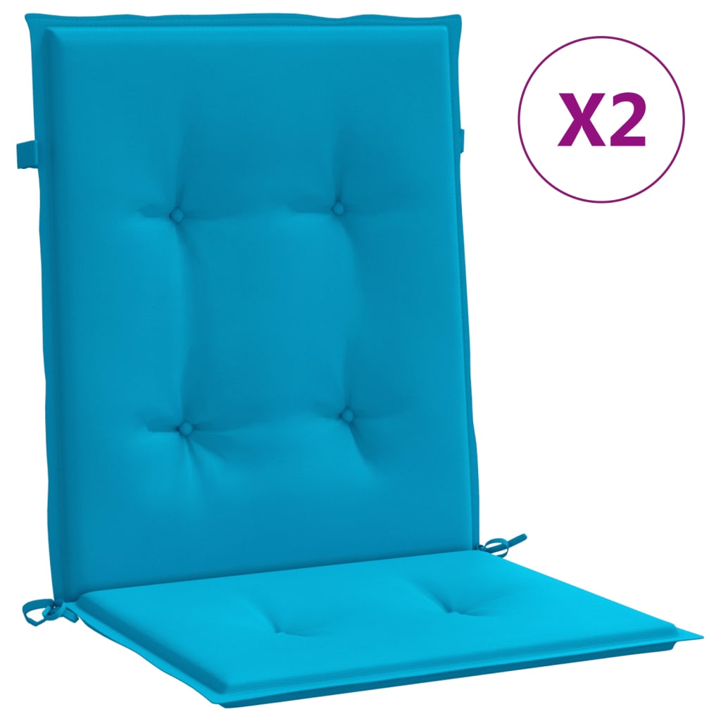 vidaXL Cuscini per Sedia 2 pz Blu 100x50x3 cm in Tessuto Oxford