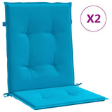 vidaXL Cuscini per Sedia 2 pz Blu 100x50x3 cm in Tessuto Oxford