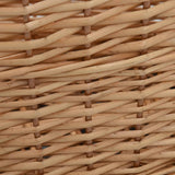 Cesta per Legna con Maniglie 58x42x29cm Salice Naturale