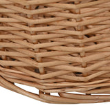 Cesta per Legna con Maniglie 78x54x34cm Salice Naturale