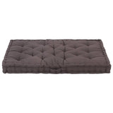 vidaXL Cuscino per Pallet e Pavimento in Cotone 120x80x10 cm Antracite