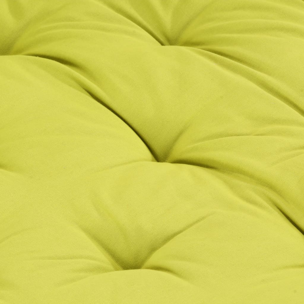 vidaXL Cuscino per Pallet e Pavimento in Cotone 120x80x10 cm Verde