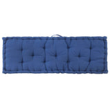 vidaXL Cuscino per Pallet e Pavimento in Cotone 120x40x7 cm Blu Chiaro