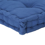 vidaXL Cuscino per Pallet e Pavimento in Cotone 120x40x7 cm Blu Chiaro