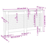 Copertura per Radiatore Antracite 152x19x81-5 cm in MDF