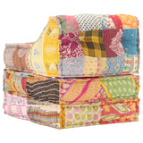 vidaXL Pouf Modulare in Tessuto Patchwork