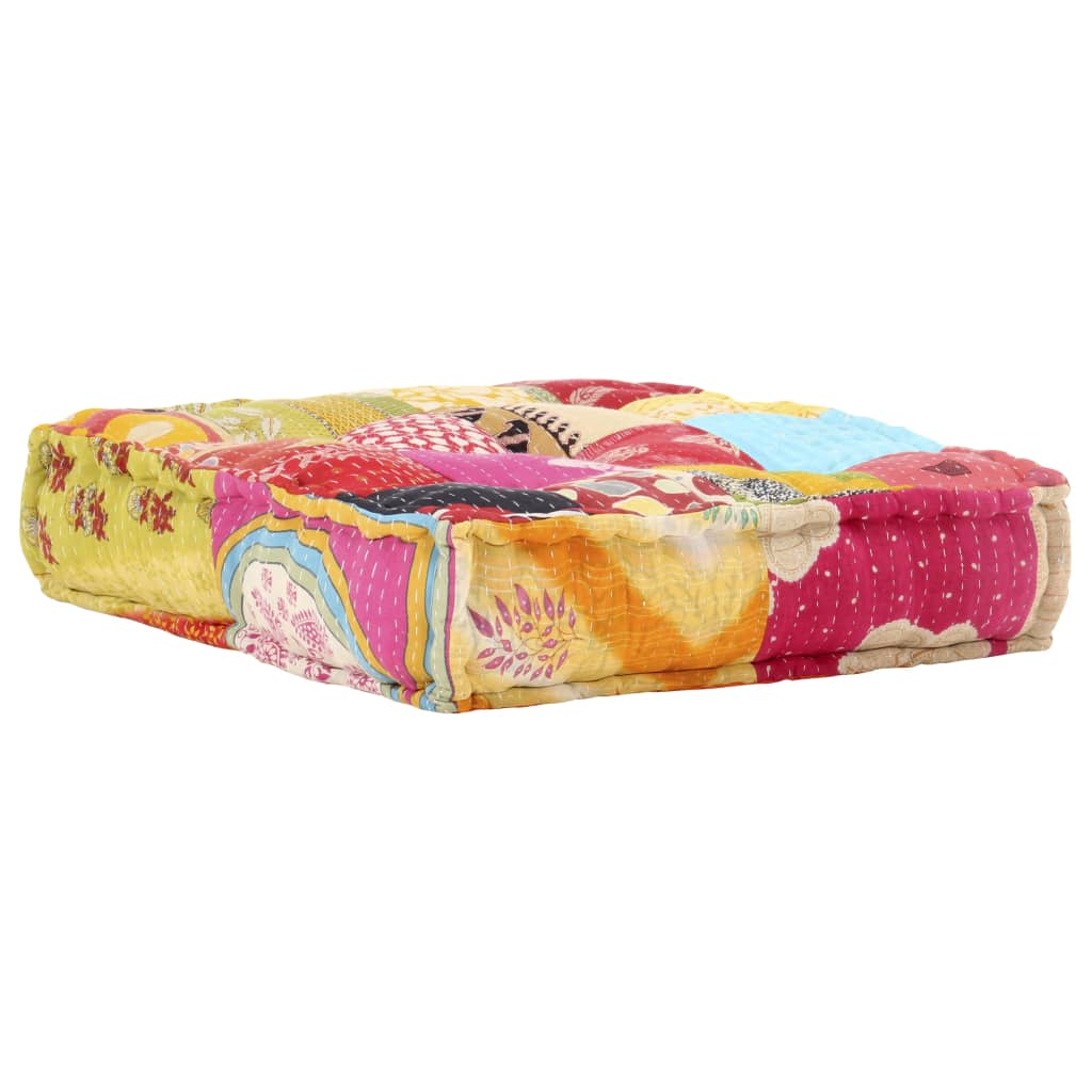 vidaXL Pouf Modulare in Tessuto Patchwork