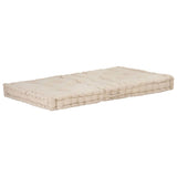 vidaXL Cuscini per Pallet e Pavimento 2 pz in Cotone Beige