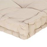 vidaXL Cuscini per Pallet e Pavimento 2 pz in Cotone Beige