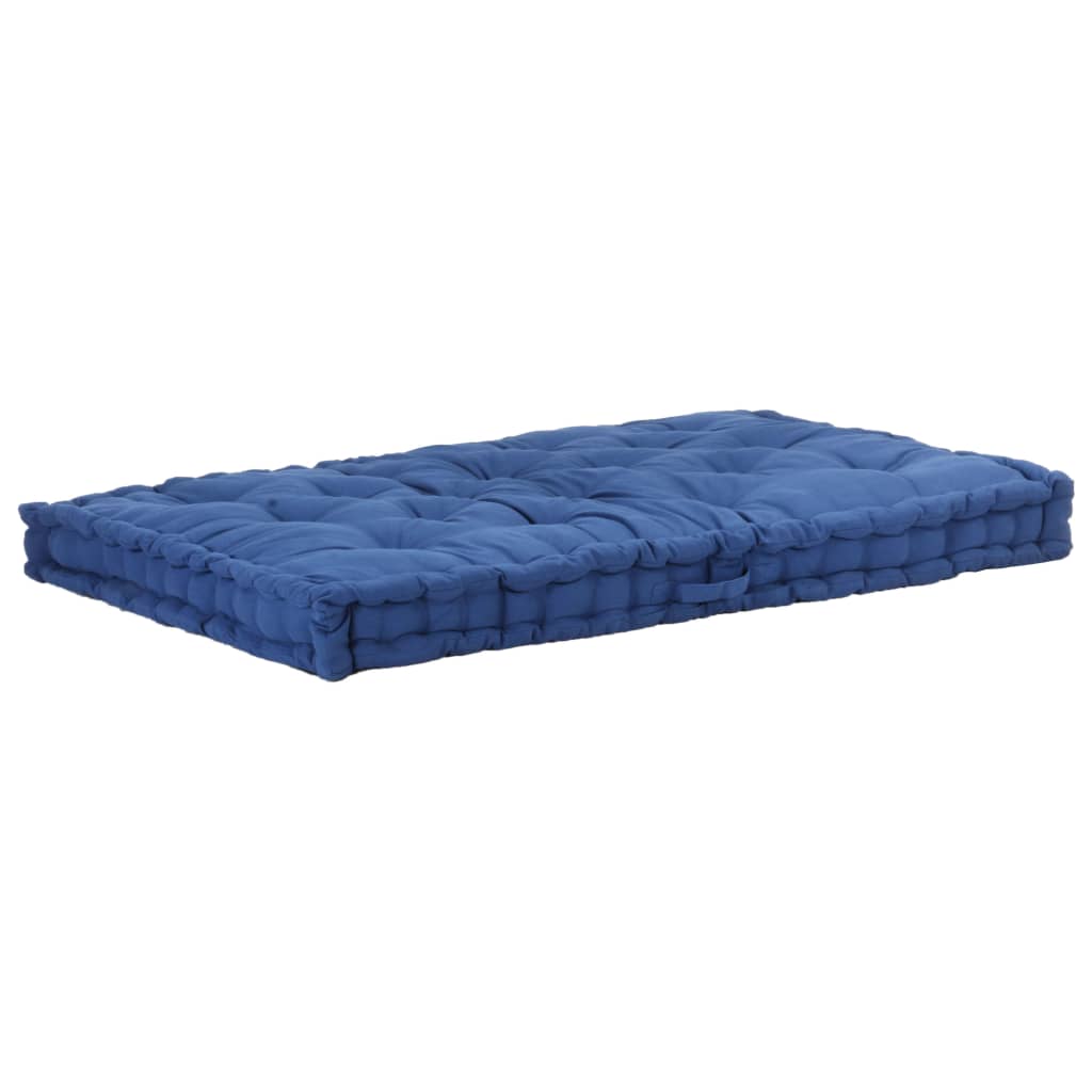 vidaXL Cuscini per Pallet e Pavimento 2 pz in Cotone Blu Chiaro