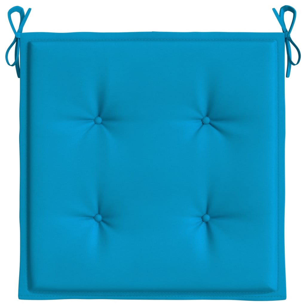 vidaXL Cuscini per Sedia 4 pz Blu 50x50x3 cm in Tessuto Oxford