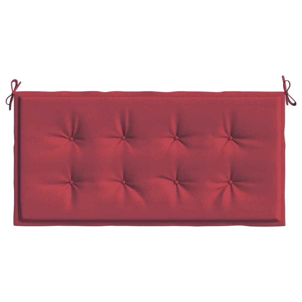 vidaXL Cuscino per Panca Rosso Vino 100x50x3 cm in Tessuto Oxford