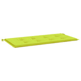 vidaXL Cuscino per Panca Verde Brillante 100x50x3 cm in Tessuto Oxford