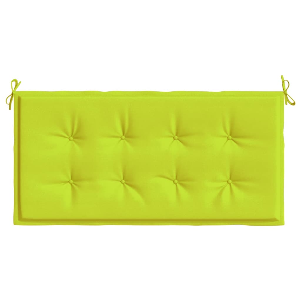 vidaXL Cuscino per Panca Verde Brillante 100x50x3 cm in Tessuto Oxford