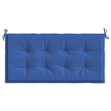 vidaXL Cuscino per Panca Blu Reale 120x50x3 cm in Tessuto Oxford