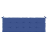 vidaXL Cuscino per Panca Blu Reale 150x50x3 cm in Tessuto Oxford