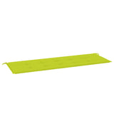 vidaXL Cuscino per Panca Verde Brillante 150x50x3 cm in Tessuto Oxford