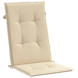 vidaXL Cuscini per Sedie 6 pz Beige 120x50x3 cm in Tessuto