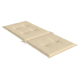 vidaXL Cuscini per Sedie 6 pz Beige 120x50x3 cm in Tessuto