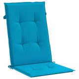 vidaXL Cuscini per Sedie 6 pz Blu 120x50x3 cm in Tessuto