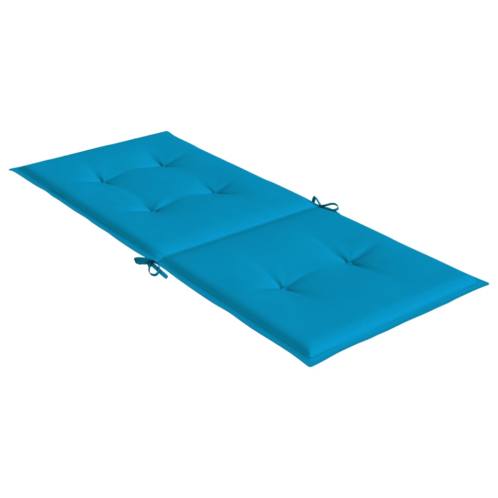 vidaXL Cuscini per Sedie 6 pz Blu 120x50x3 cm in Tessuto